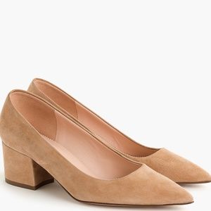 J. Crew Laney Pumps in Brown Suede